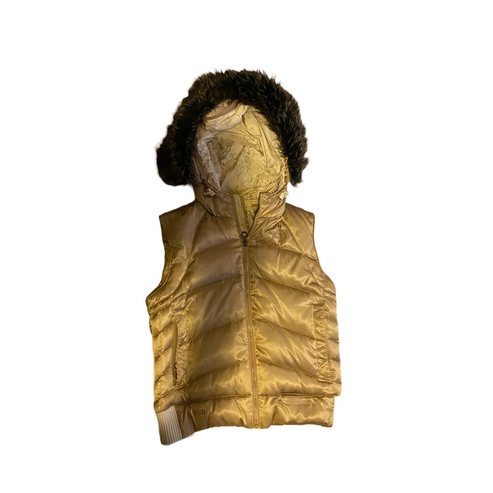 Vintage gold North face puffer vest